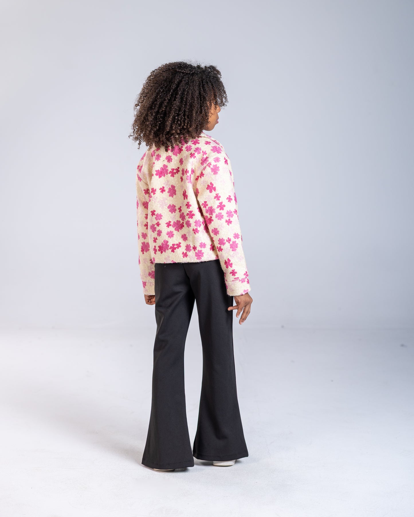 Printed Fur Jacket
