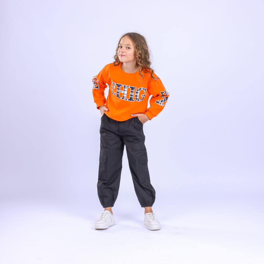 Orange Michigan Sweatshirt