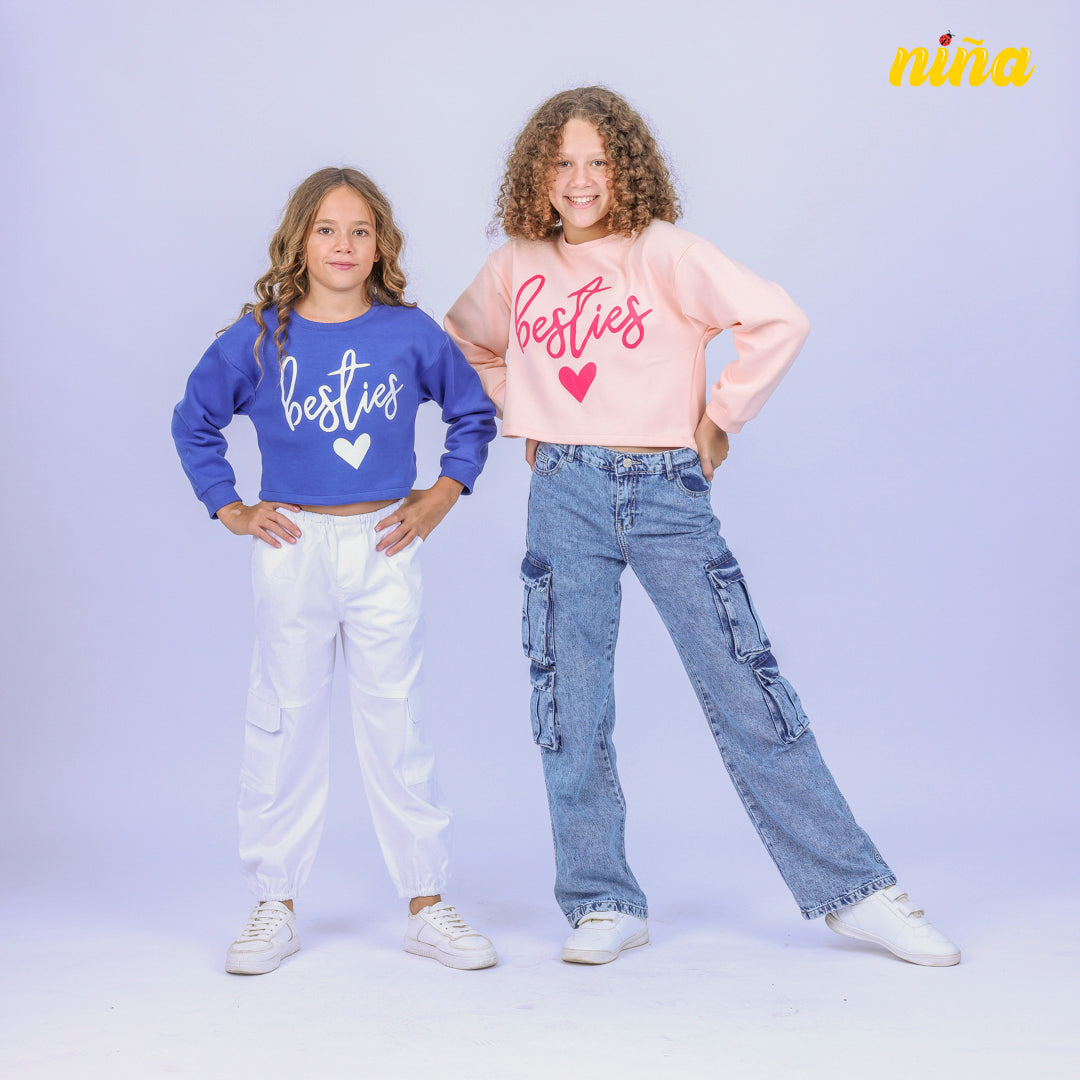 Blue besties sweatshirt