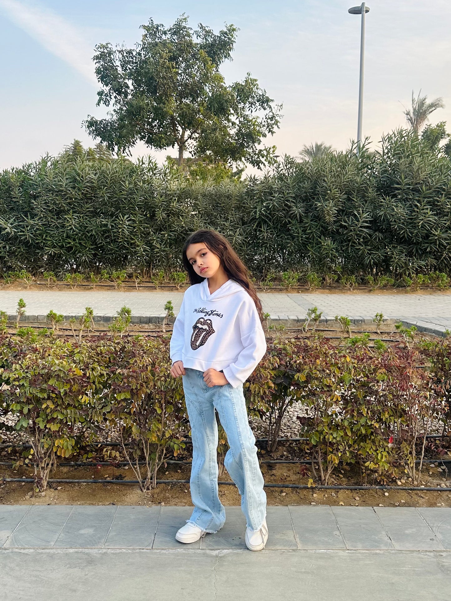 White Rolling Stone Sweatshirt