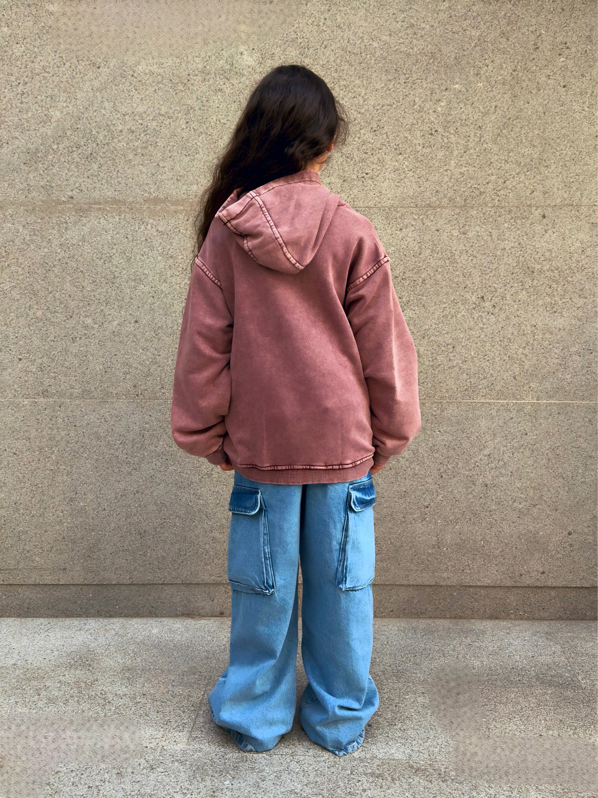 Burgundy Labubu Sweatshirt