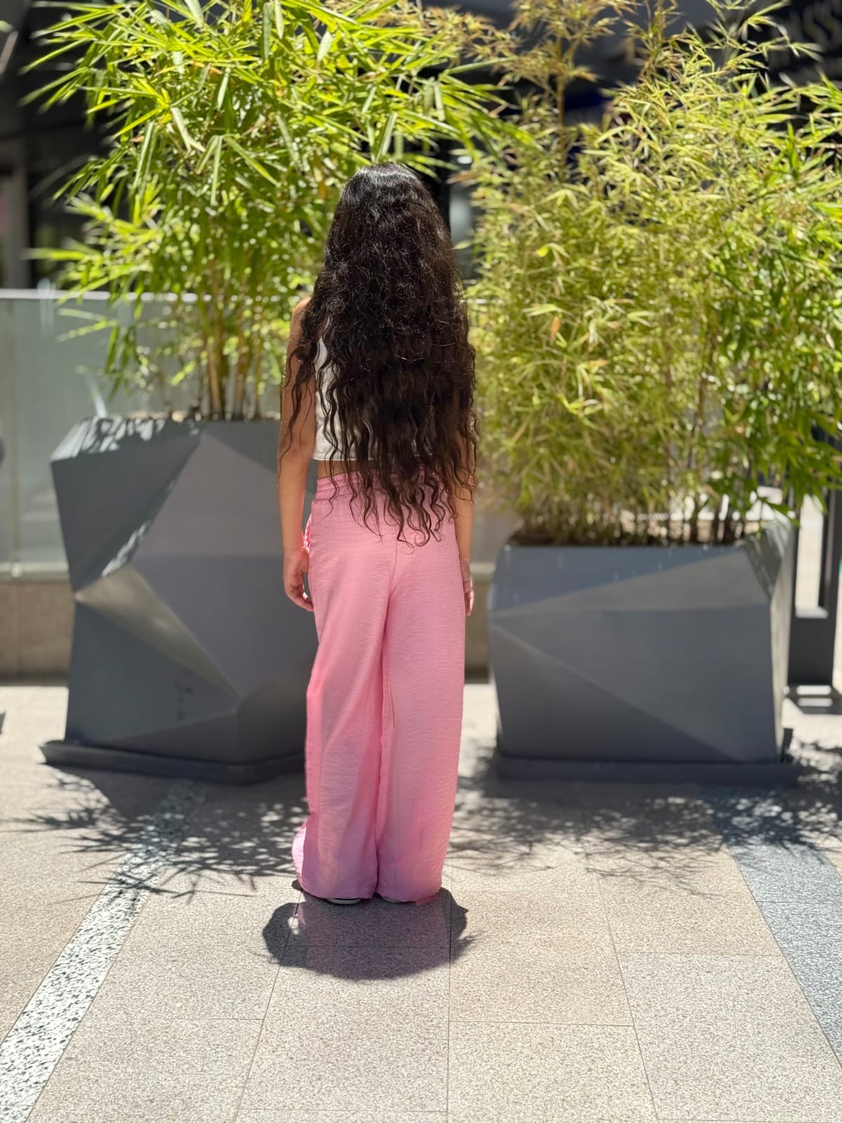 Pink Lenin Pants