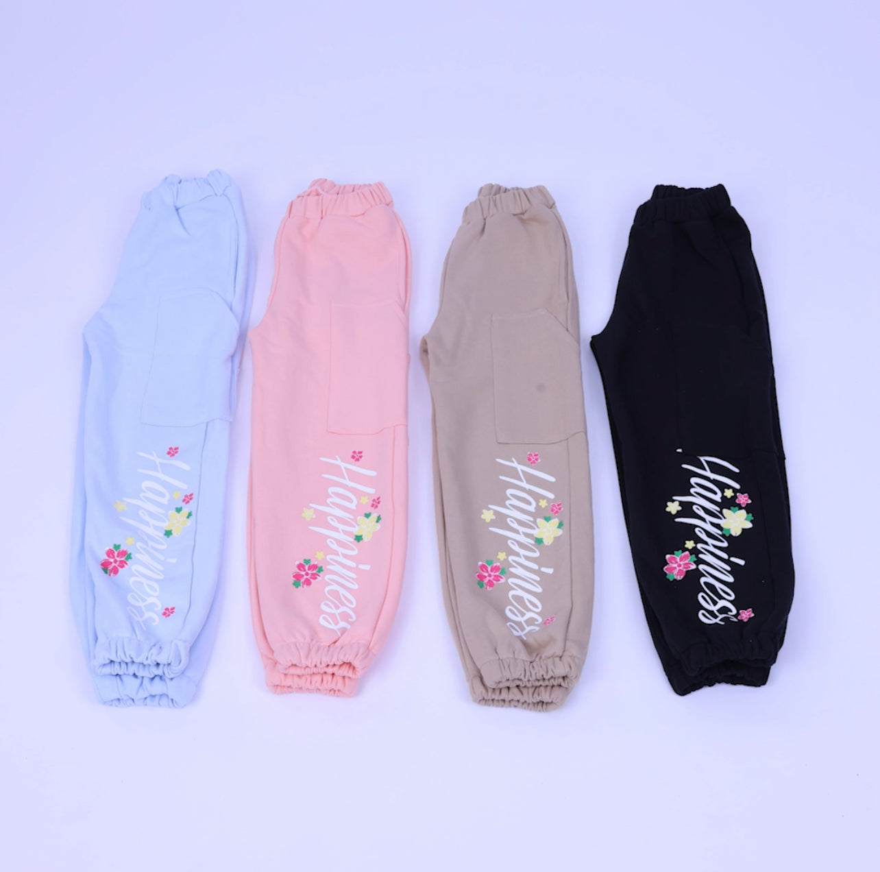 Blue happiness sweatpants