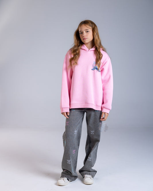 Pink Stitch Sweatshirt