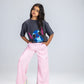 Pink Slit Pants