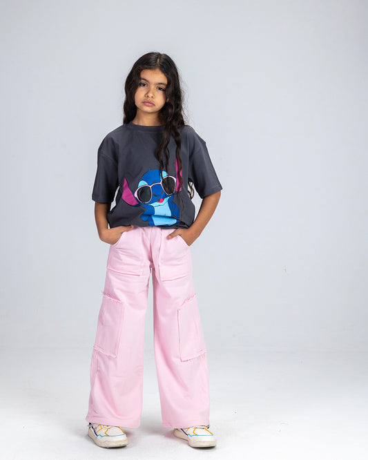 Pink Slit Pants
