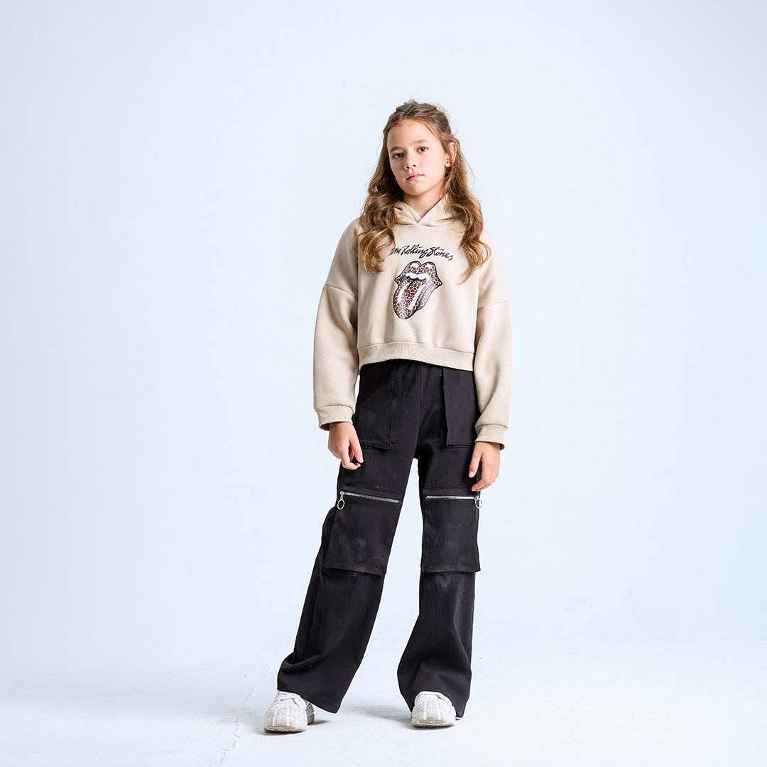 Beige Rolling Stone Sweatshirt
