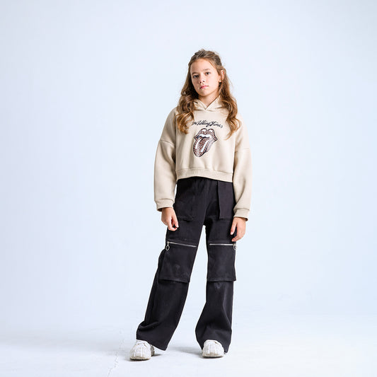 Beige Rolling Stone Sweatshirt