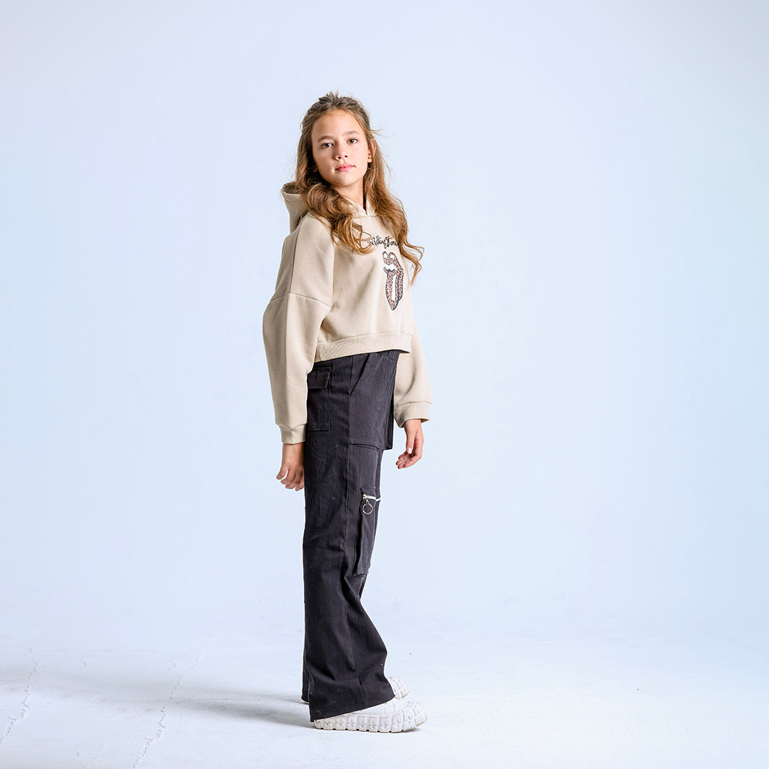 Beige Rolling Stone Sweatshirt