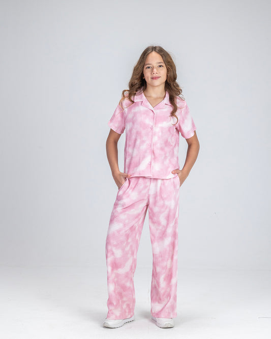 Pink Crinkle Set