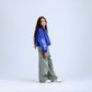 Blue Happy Sweatshirt