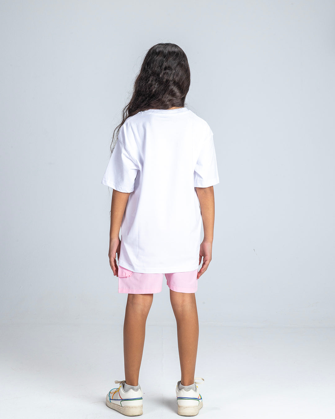 Pink Pleated Shorts