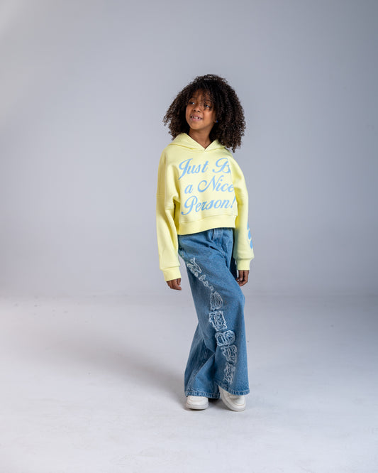 Yellow Be Nice Sweatshirt