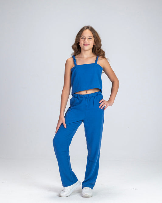 Blue Braided Set