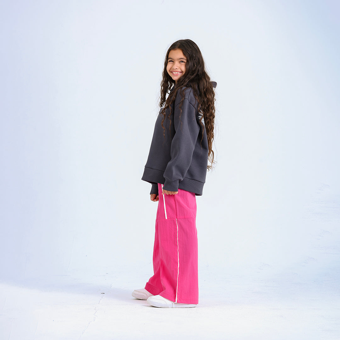 Fuchsia Piping Pants