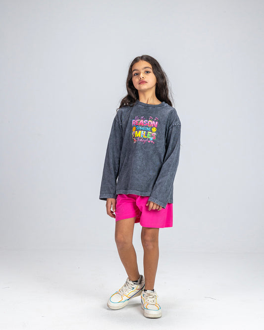 Pink Linen Short