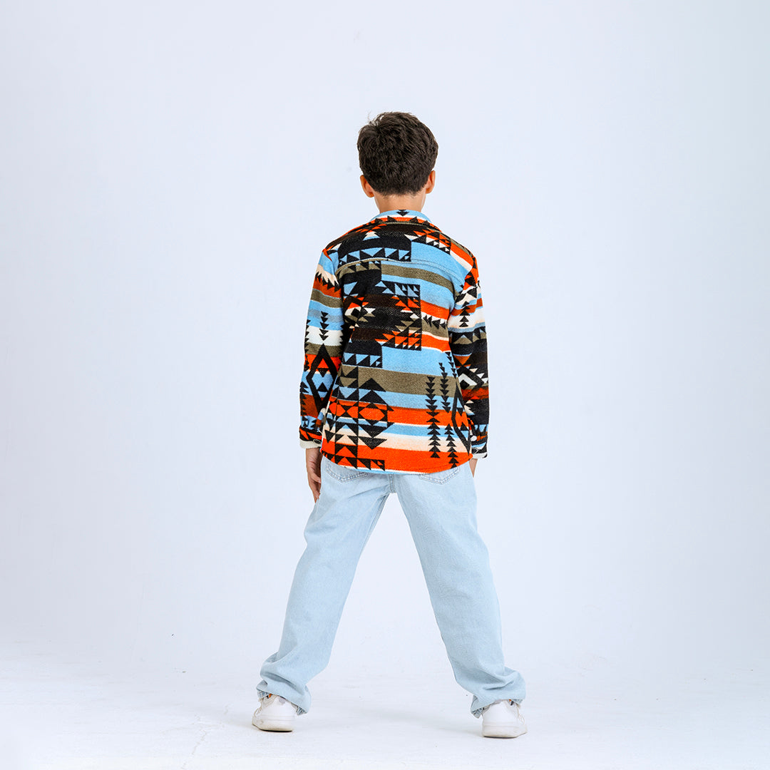 Orange Aztec Shirt