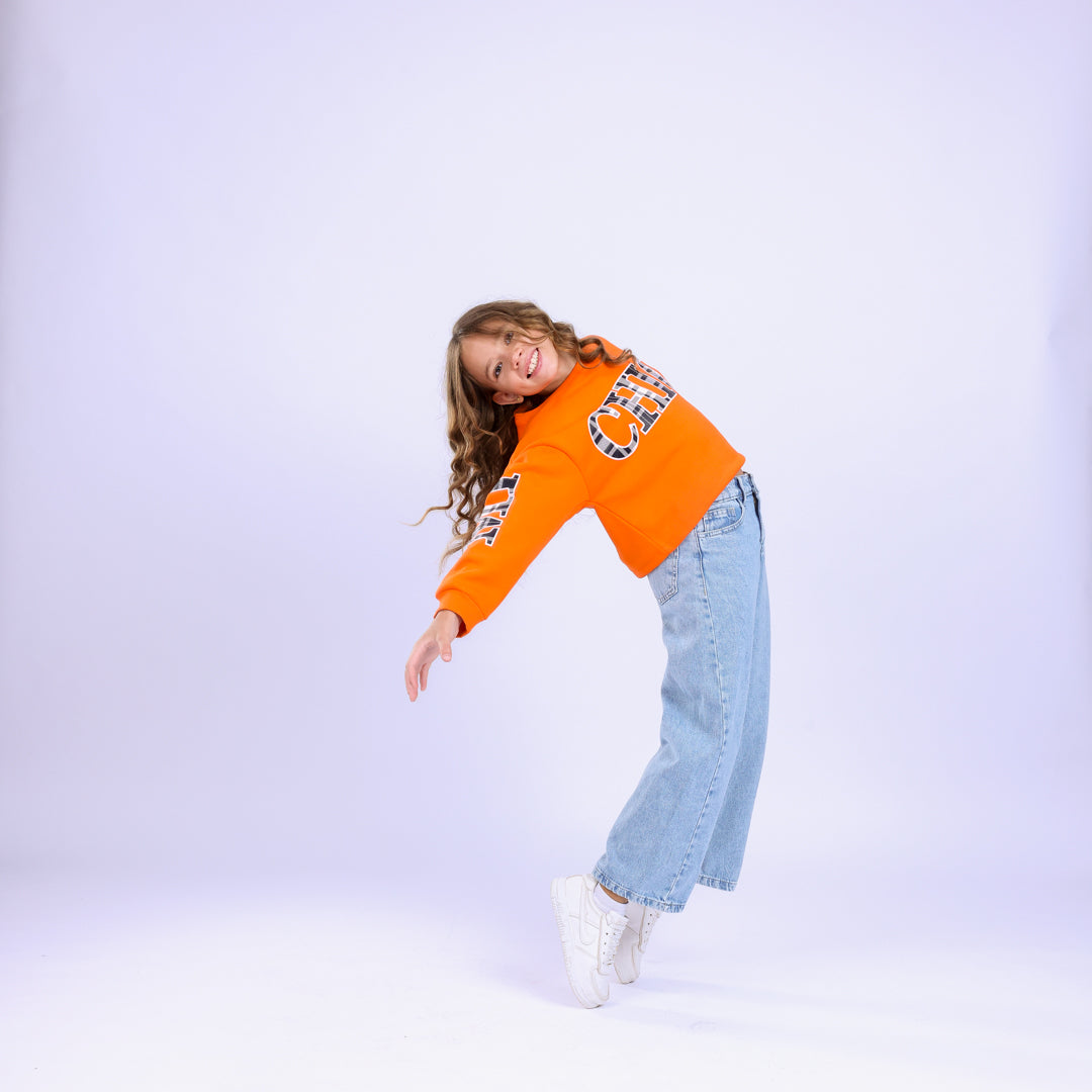 Orange Michigan Sweatshirt