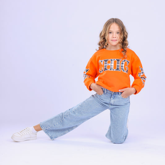 Orange Michigan Sweatshirt