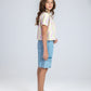 Blue Long Cargo Short