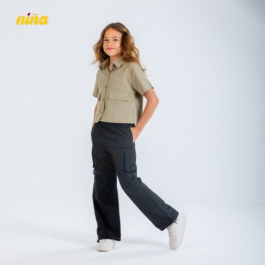 Black Zipper Pants