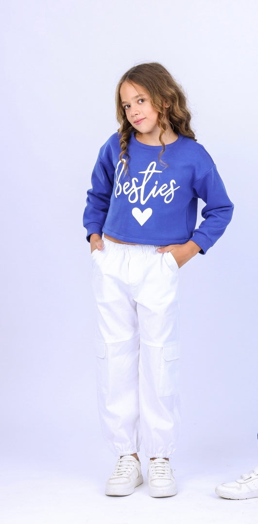 Blue besties sweatshirt