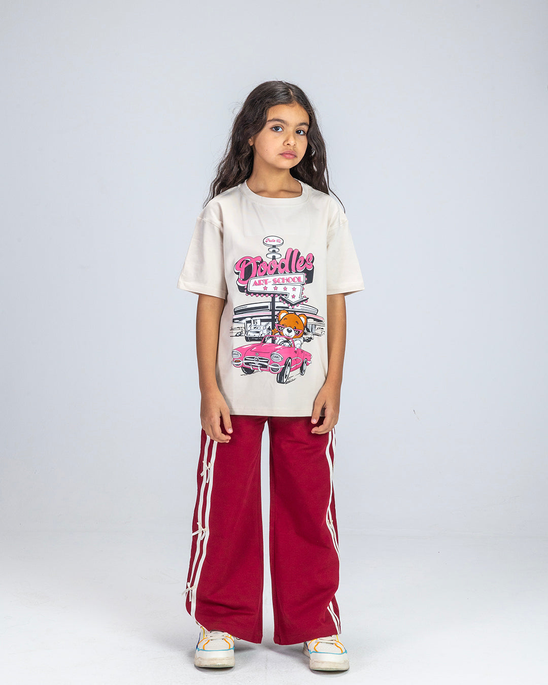 Burgundy Bow pants