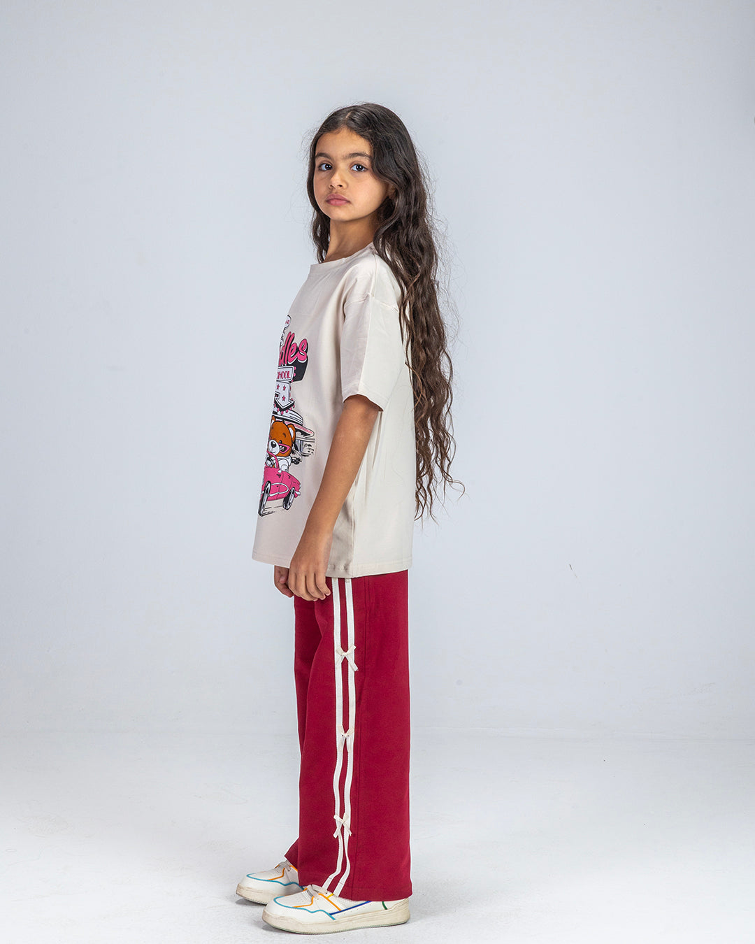 Burgundy Bow pants