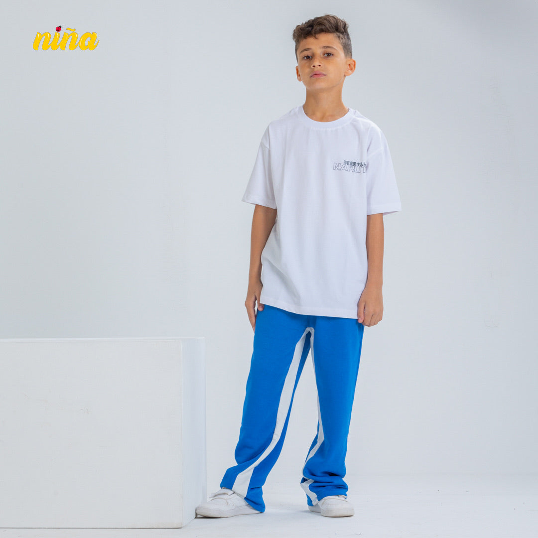 Blue Straight Sweatpants