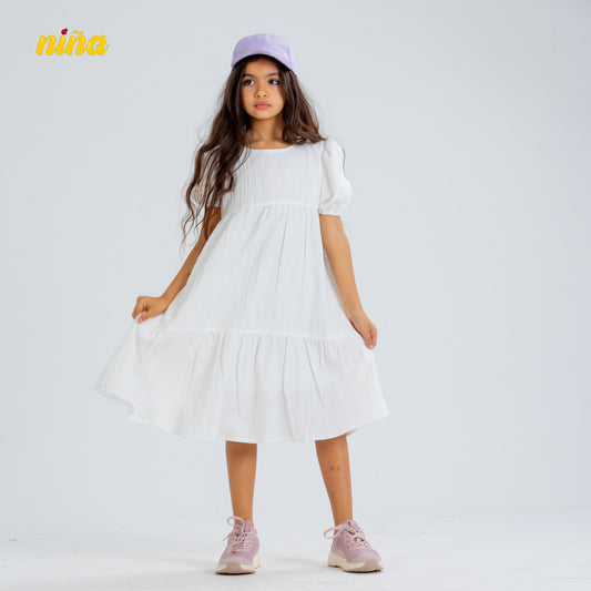 White Crochet Dress