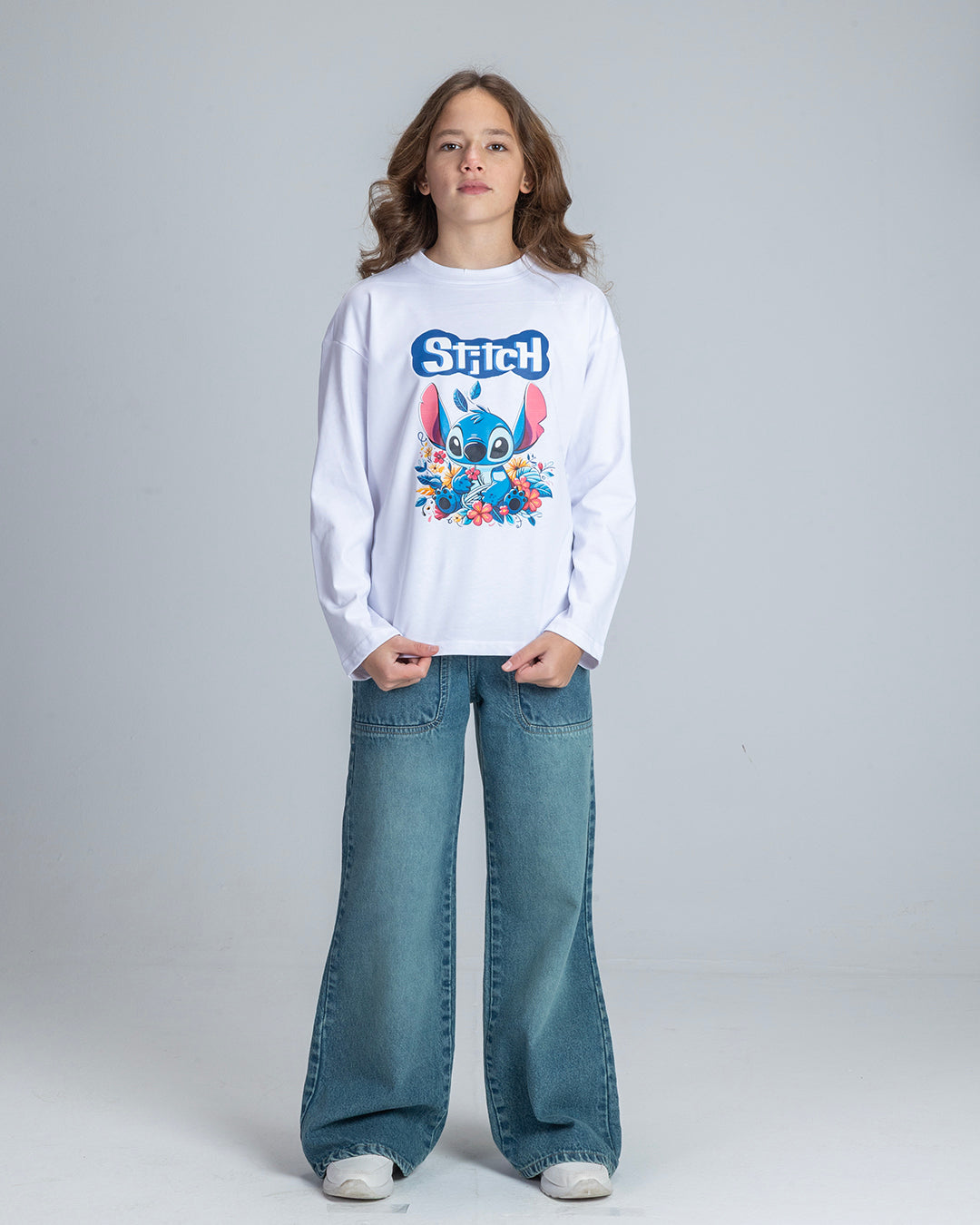 White Stitch Long Sleeve