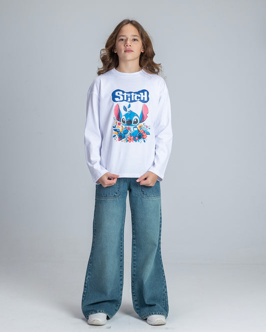 White Stitch Long Sleeve