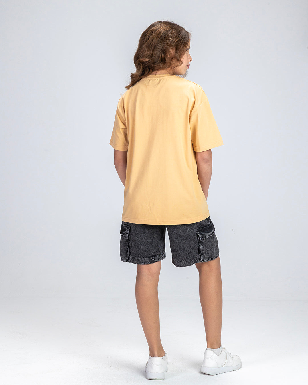 Black Long Cargo Short