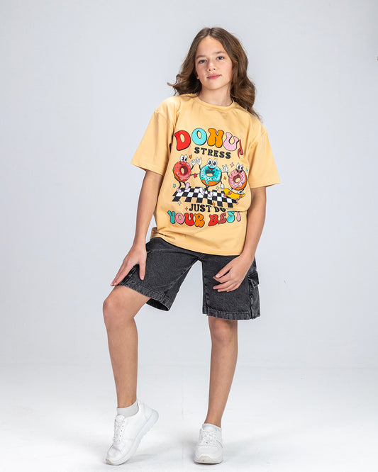 Black Long Cargo Short