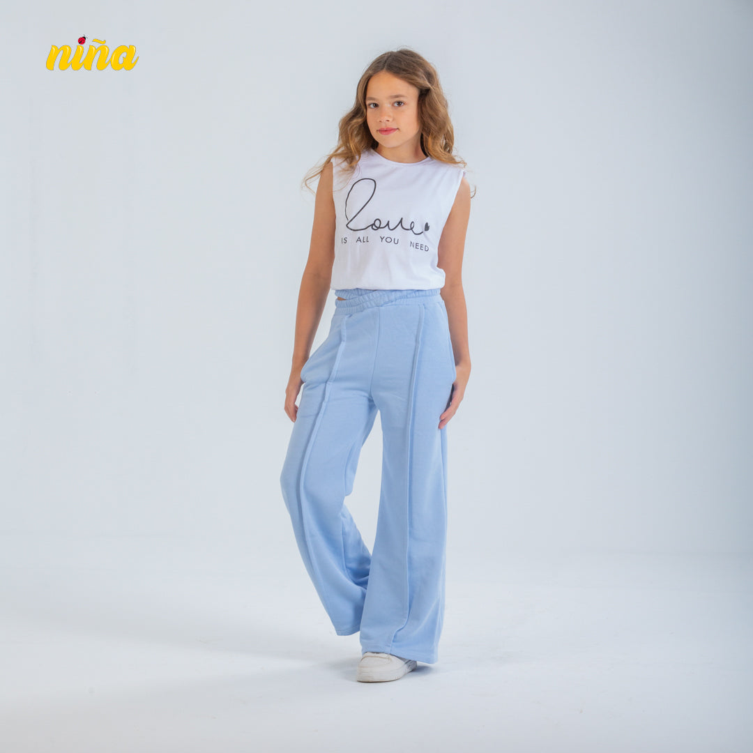 Shoulder Padded T-shirt