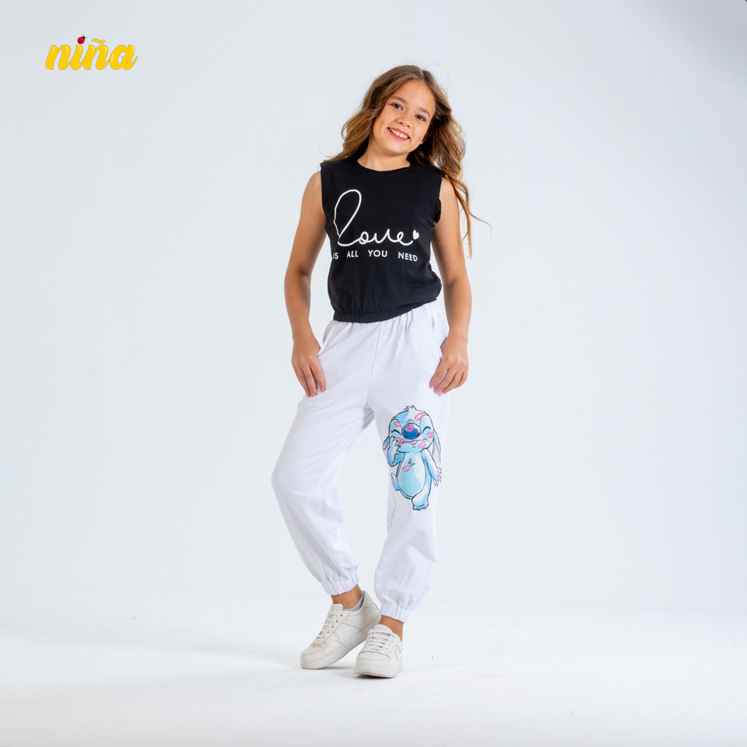 Shoulder Padded T-shirt