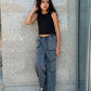 Acid open pocket pants