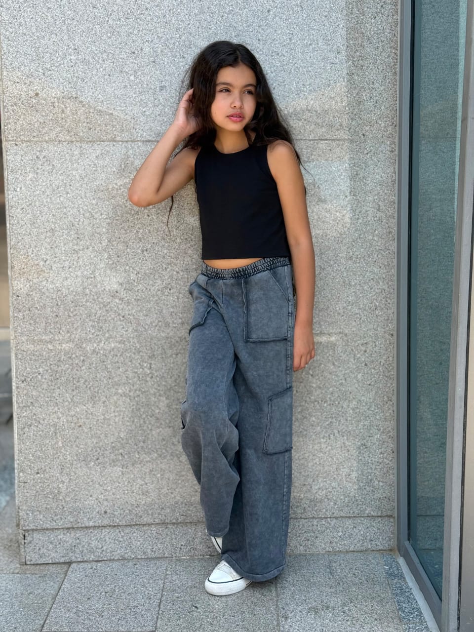 Acid open pocket pants