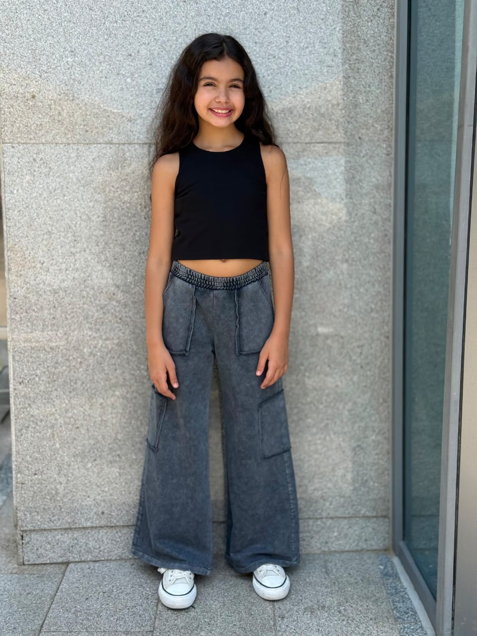 Acid open pocket pants