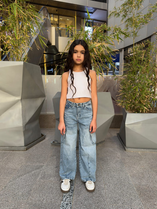 Denim Pocket Jeans