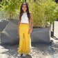 Yellow Lenin Pants