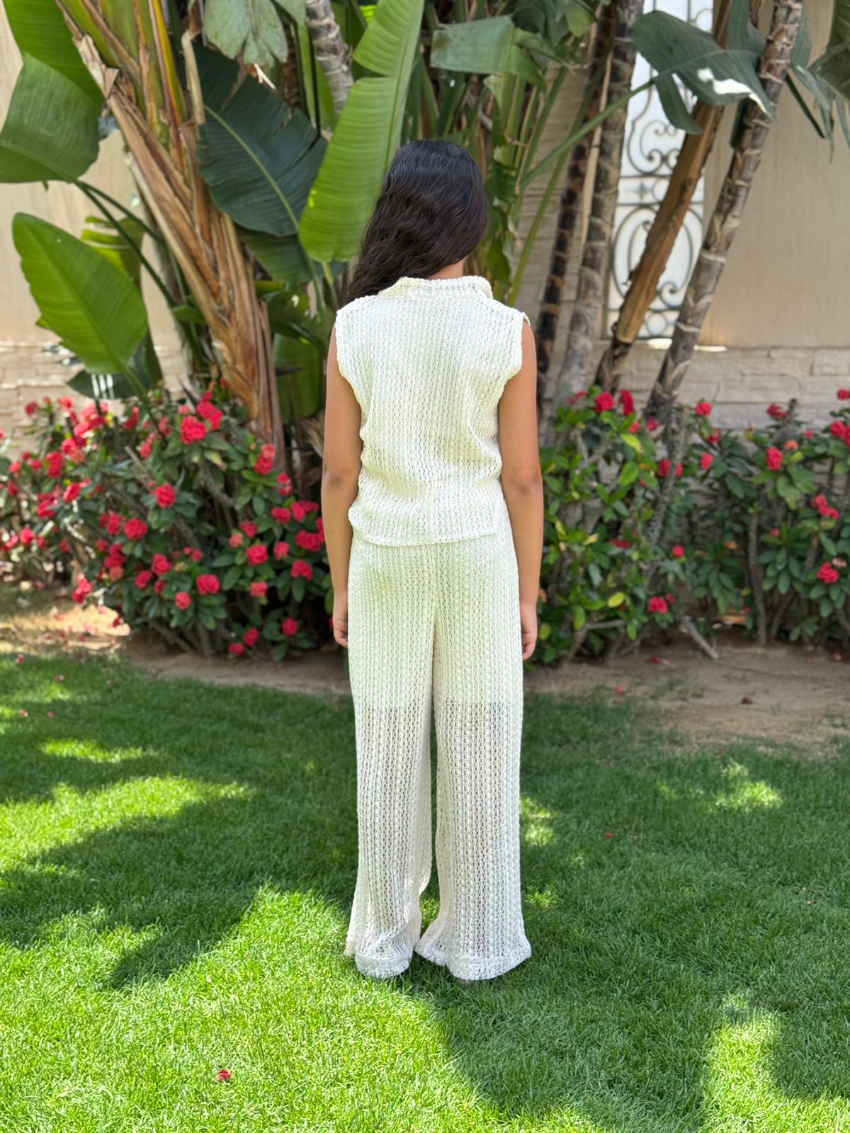 Off-white Open Work Set