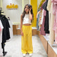 Yellow Lenin Pants