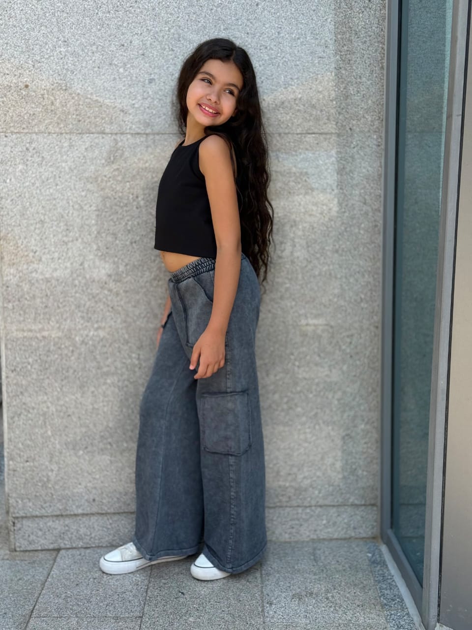 Acid open pocket pants