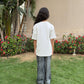 White rolling stone t-shirt