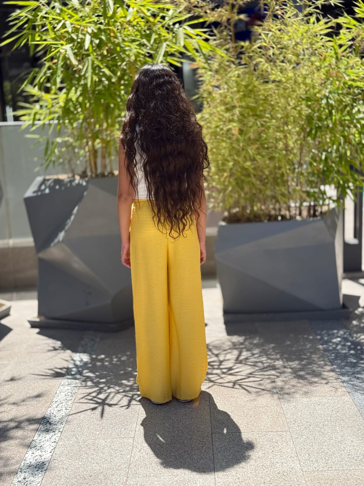 Yellow Lenin Pants
