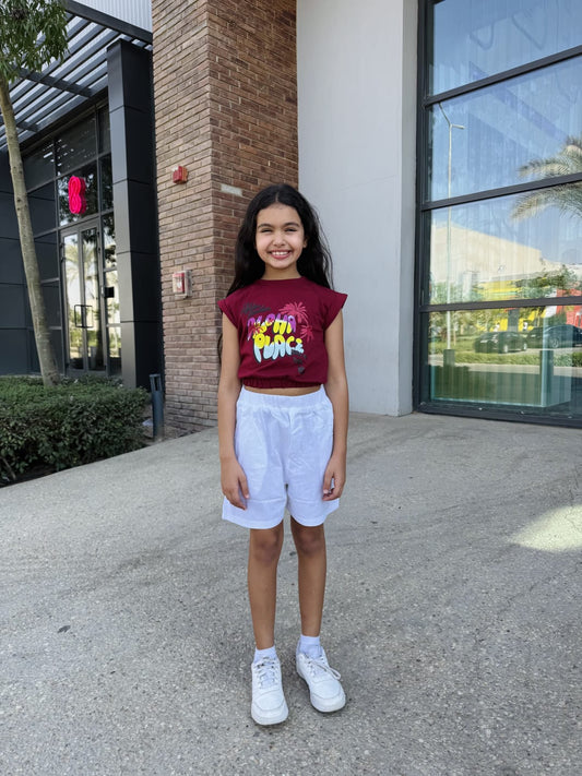 Burgundy Aloah T-shirt