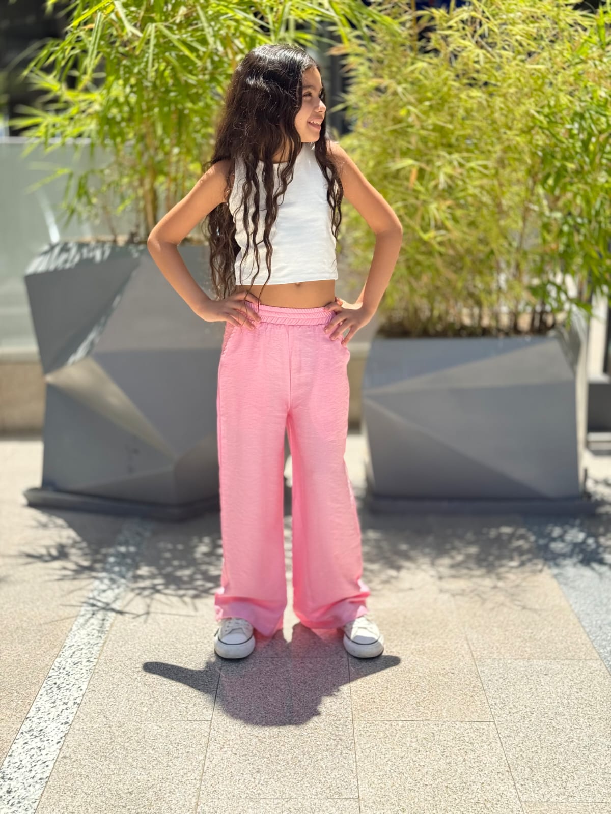 Pink Lenin Pants