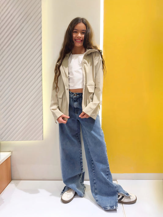 Beige Waterproof Jacket