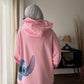 Woman Pink Stitch Sweatshirt